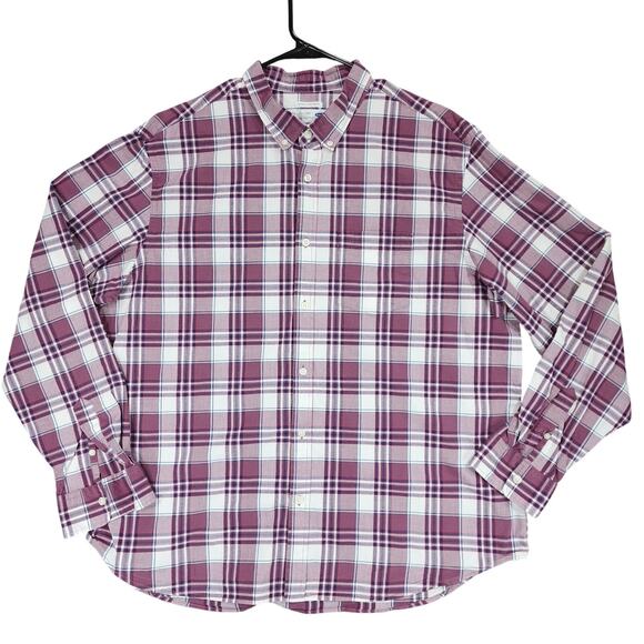 Old Navy Other - Old Navy The Classic Shirt Button Down XXL Men Red White Blue Regular Fit